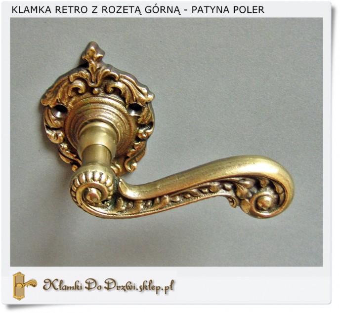 Najpopularniejsza klamka stylowa z rozetą Barok
