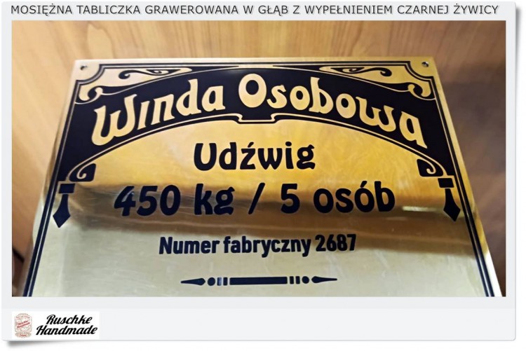 Ekskluzywne tablice z mosiądzu: